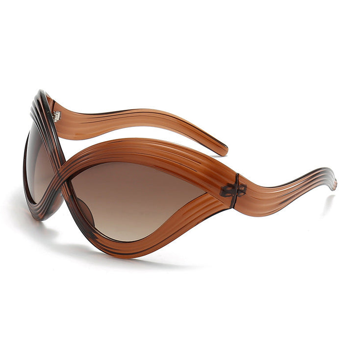 Women extraordinary sunglasses with curved design Kalsten