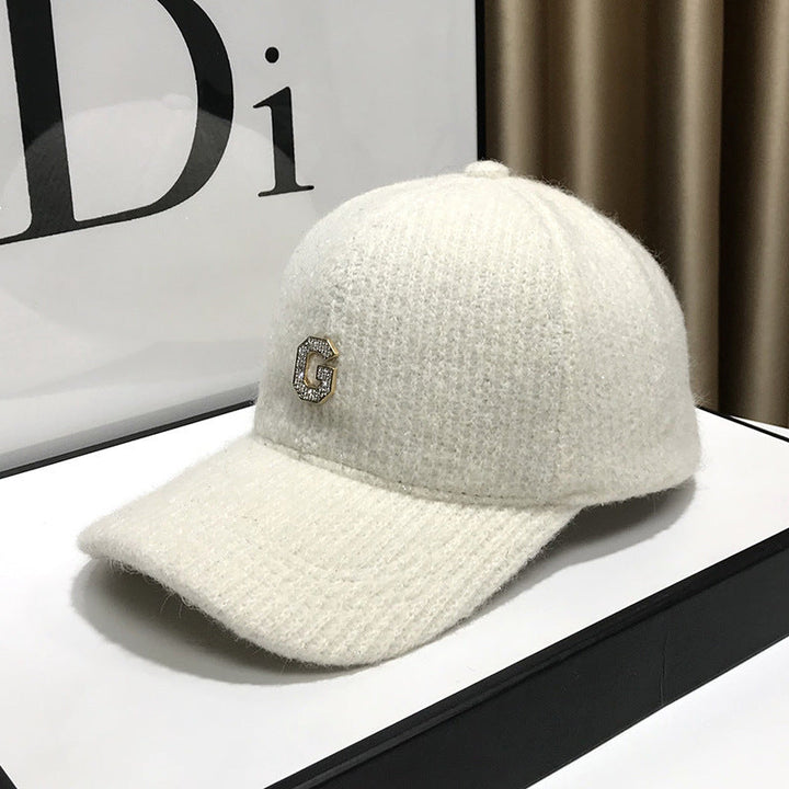 Women's Elegant Textured Fleece Baseball Cap Kalsten
