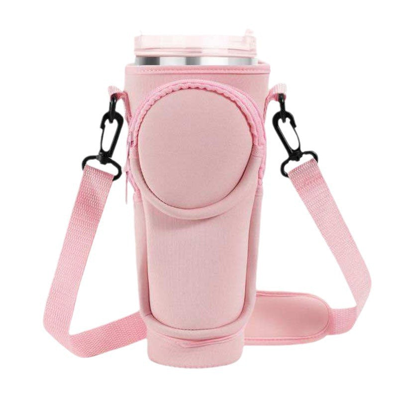 Ladies trendy and sparkling drinking bottle with shoulder bag Kalsten