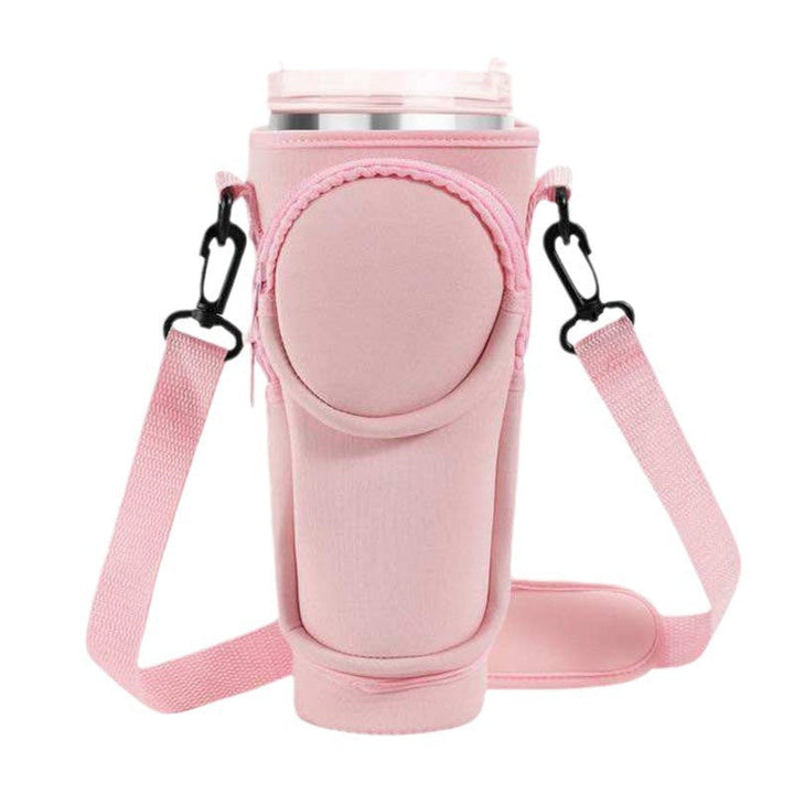 Ladies trendy and sparkling drinking bottle with shoulder bag Kalsten