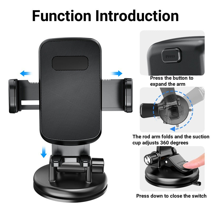 Unisex Auto-Smartphone-Mount with 360-Degree Rotating Mechanism Kalsten