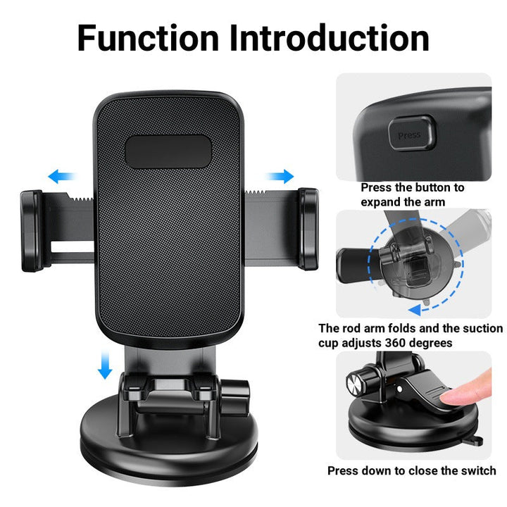 Unisex Auto-Smartphone-Mount with 360-Degree Rotating Mechanism Kalsten