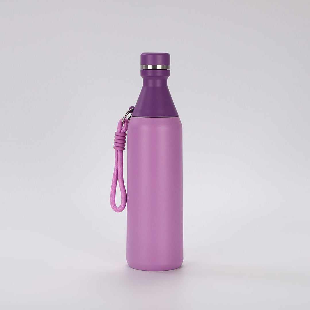Ladies insulated drinking bottle with practical carrying strap Kalsten