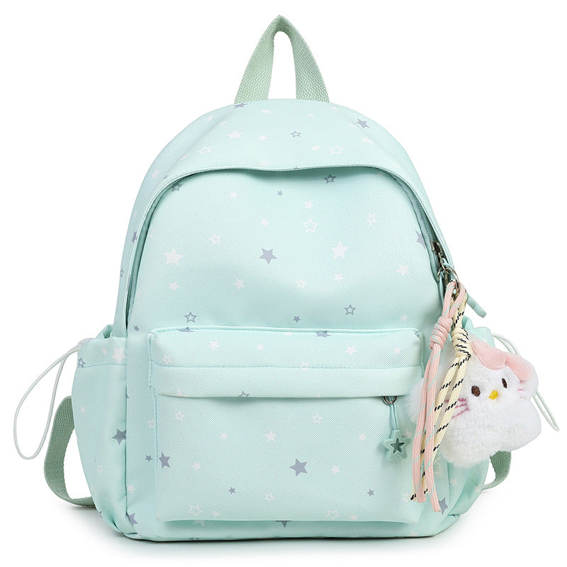 Starry Patterned Plush Backpack kalsten