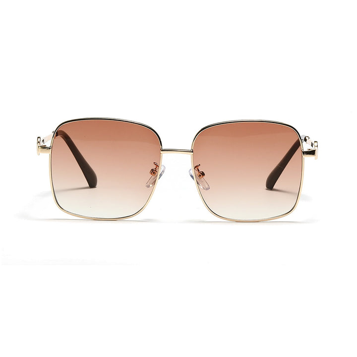 Ladies elegant square sunglasses with high-quality metal frame Kalsten