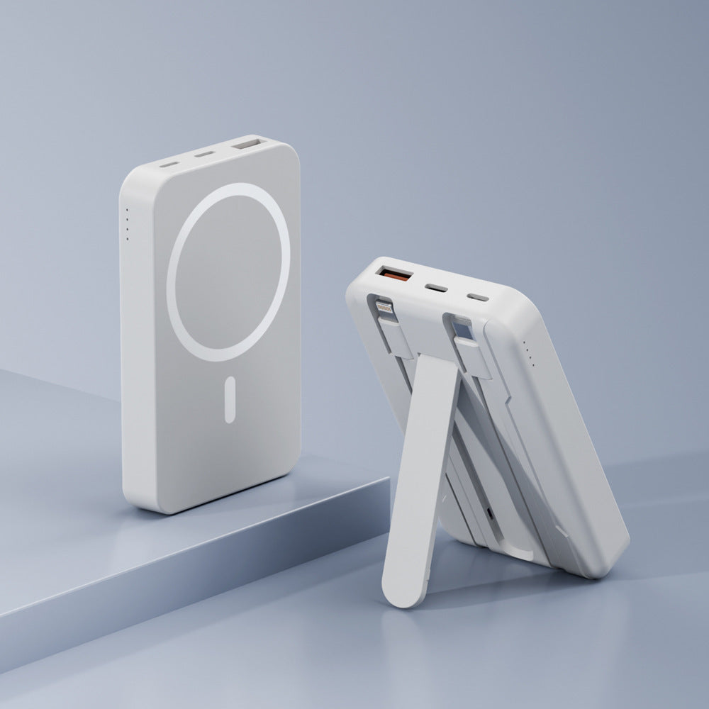 Powerbank with integrated stand function and wireless charging option Kalsten