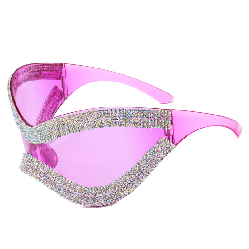 Ladies glamorous sunglasses with rhinestone-studded frame Kalsten