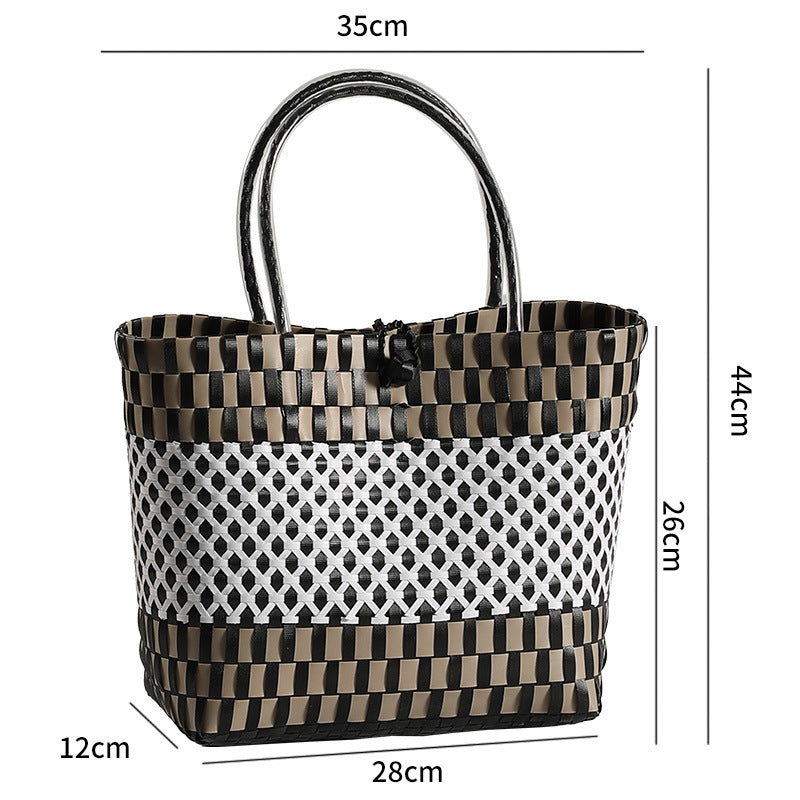 Stylish Woven Beach Tote Kalsten