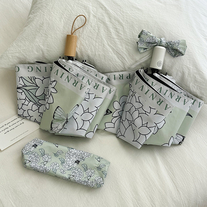Women's Folding Umbrella with Innovative Floral Design Kalsten