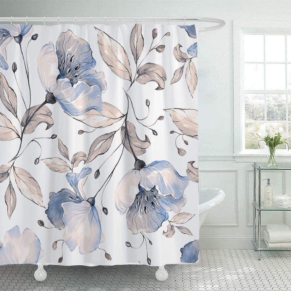 Floral Patterned Shower Curtain Kalsten