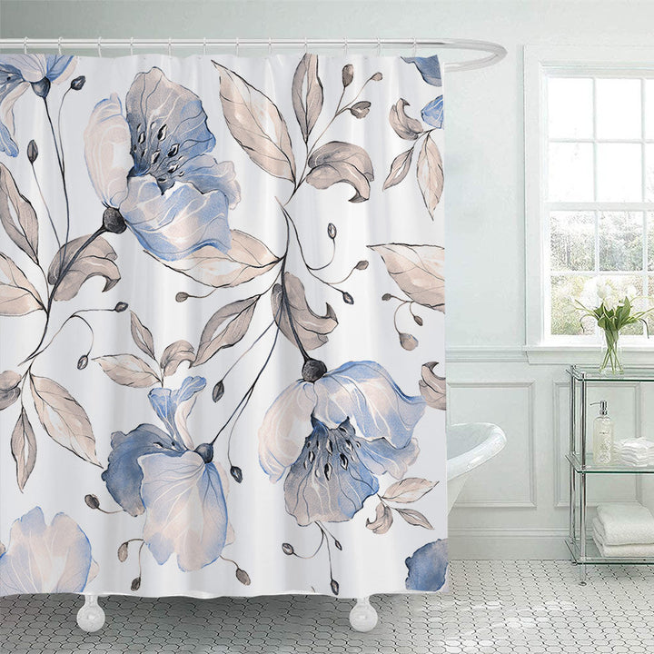 Floral Patterned Shower Curtain Kalsten