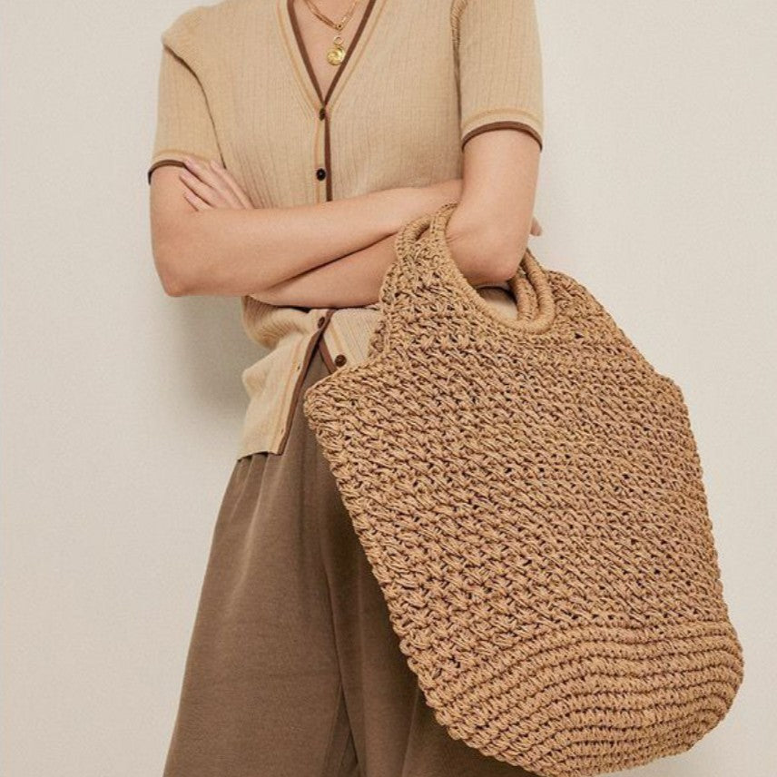 Hand-knotted tote bag with unique design Kalsten