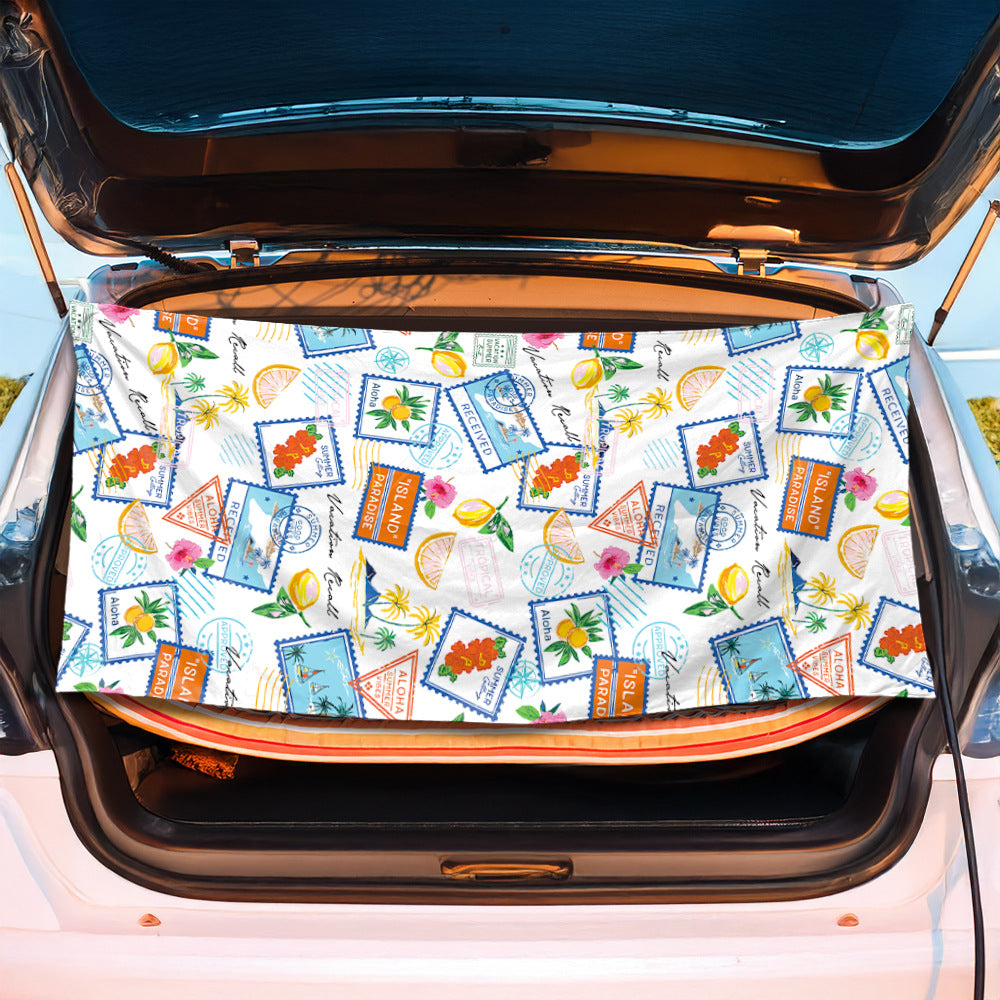 Trunk mat in creative flamingo design Kalsten