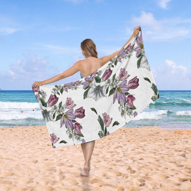 Beach towel in creative wave pattern Kalsten
