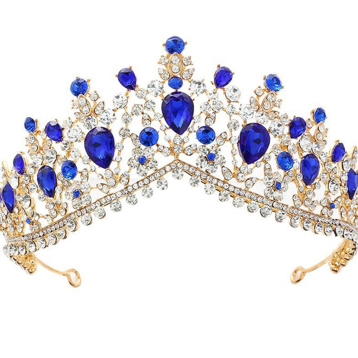 Women's Glamorous Tiara with Rhinestone and Crystal Embellishments Kalsten