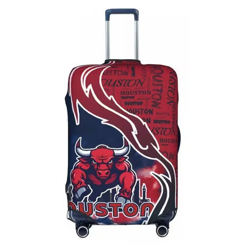 Unisex nan elastic luggage cover with football argyle pattern, tear-resistant stretch cover for trolley with handle and wheel openings Kalsten