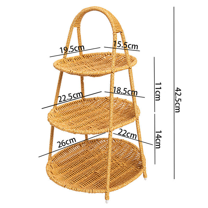 Women Handcrafted Storage Basket with Round Design Kalsten