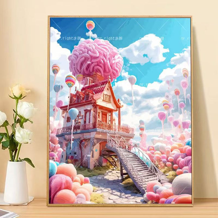 Whimsical Fantasy Landscape Art Canvas Kalsten