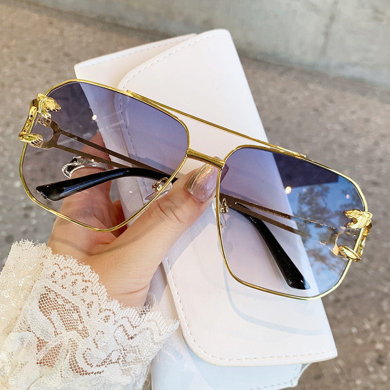 Ladies square sunglasses with luxurious metal frame Kalsten