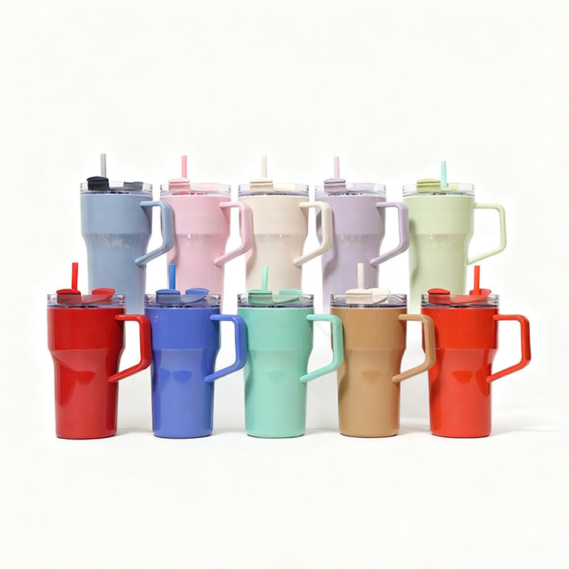 Unisex drinking cup with ergonomic handle and leak-proof lid Kalsten