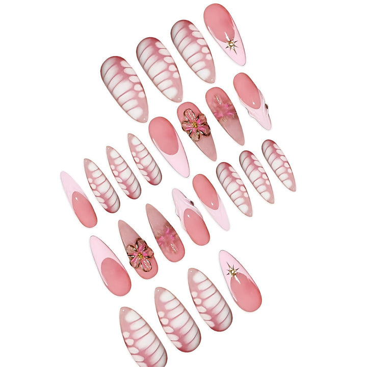 Decorative Floral Art Press-On Nails Kalsten