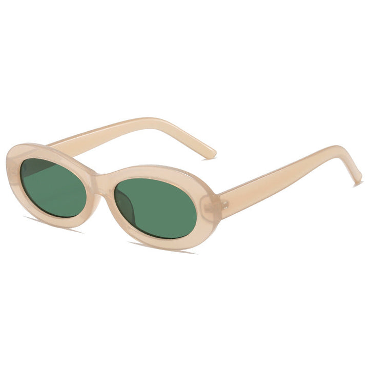 Women’s fashionable oval sunglasses with UV protection and innovative design Kalsten