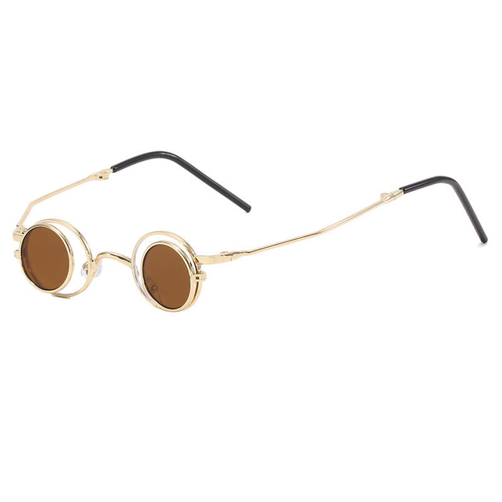 Women's Fashion Round Sunglasses with Elegant Metal Frame Kalsten