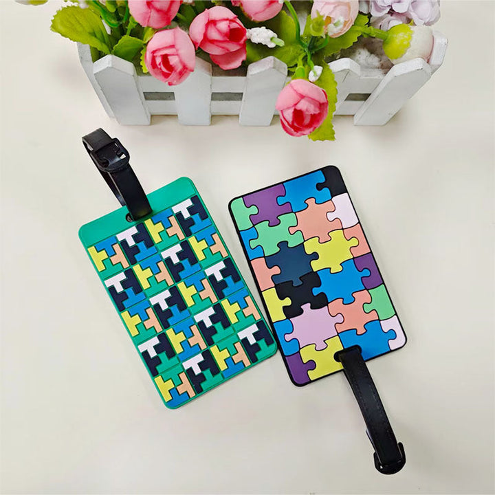 Unisex Geometric Patterned Luggage Identifier Kalsten