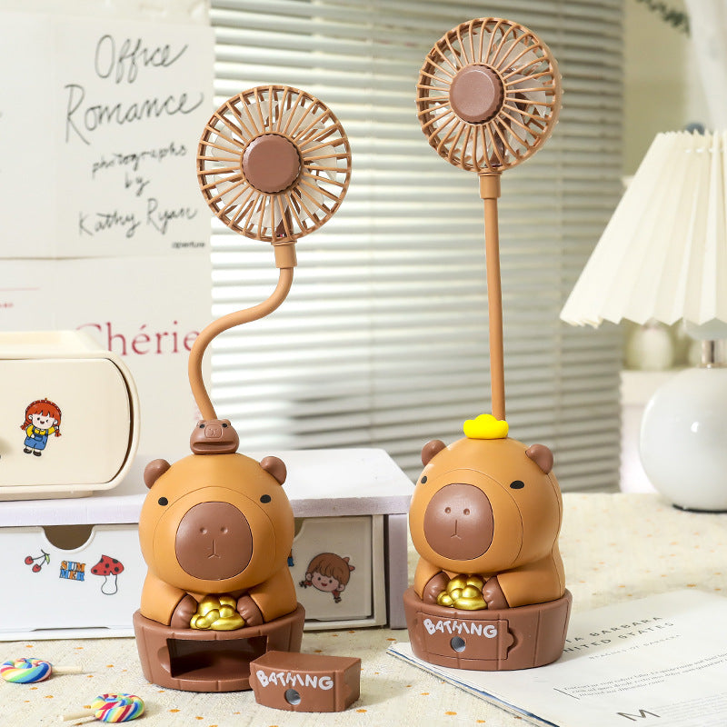 Ladies portable table fan with cute bear motif Kalsten