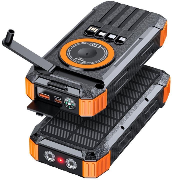 Outdoor Powerbank with solar charging function and integrated LED lamp Kalsten