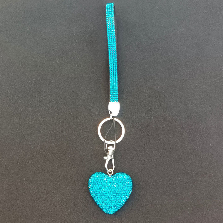 Rhinestone Heart Keychain Kalsten