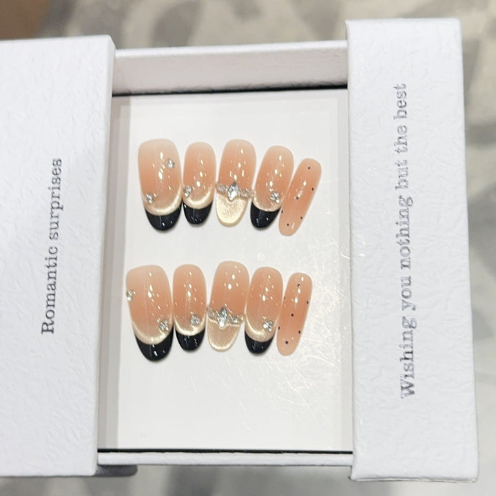 Artificial nails with Romantic Design Kalsten