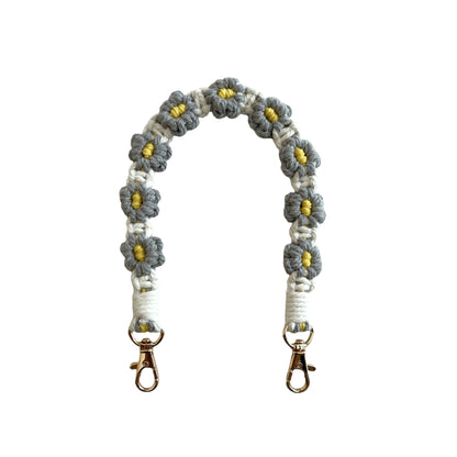 Floral Macrame Keychain Strap Acalora