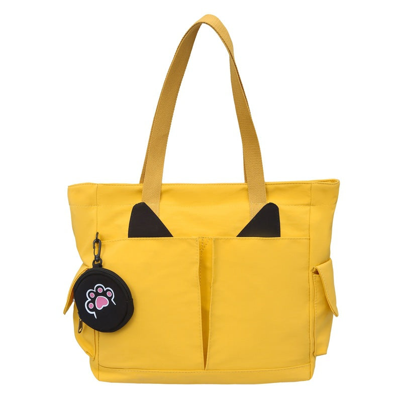 Playful Cat Ear Design Tote Bag Kalsten
