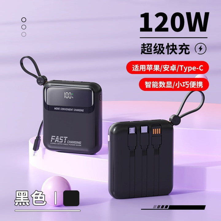 Portable power bank with integrated cables and multifunctional charging port Kalsten