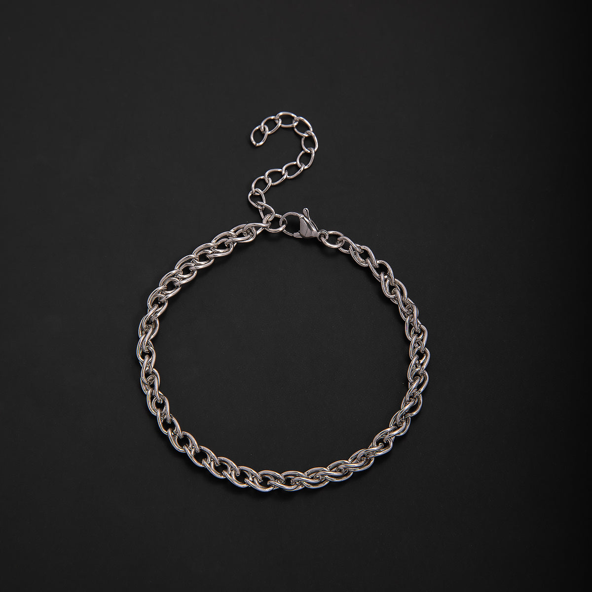 Elegant Geometric Link Bracelet Acalora