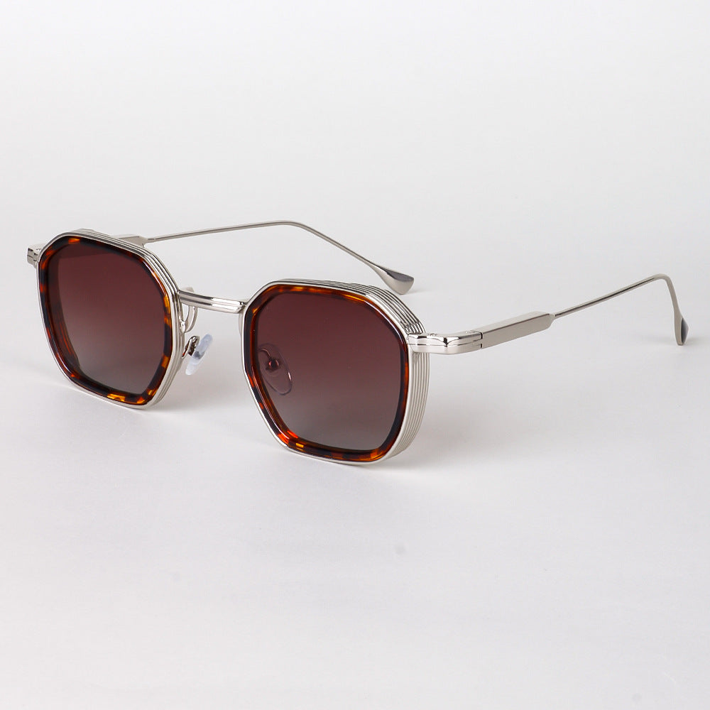 Ladies stylish sunglasses in modern octagonal design with high-quality polarized lenses Kalsten
