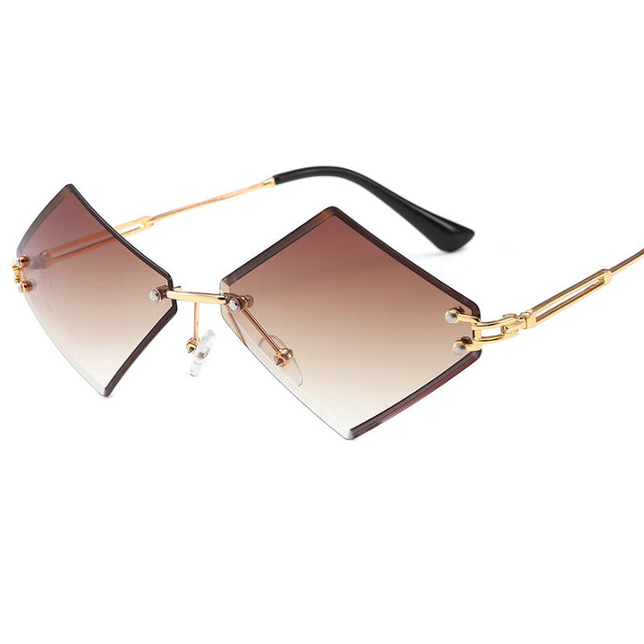 Ladies fashionable geometric sunglasses with mirrored lenses Kalsten