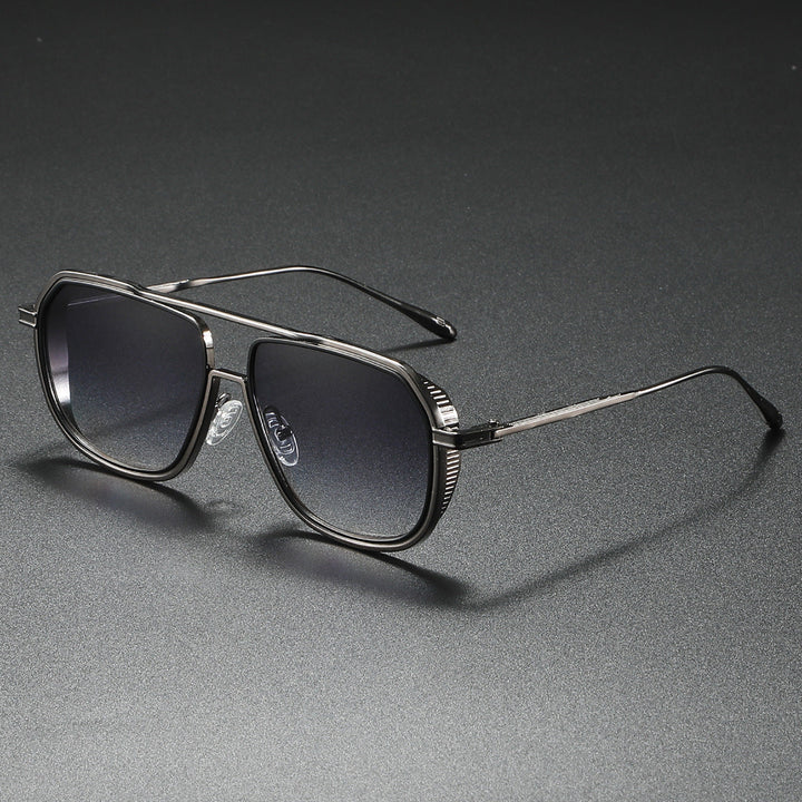 Women's Elegant Sunglasses with Angular Metal Frame Kalsten