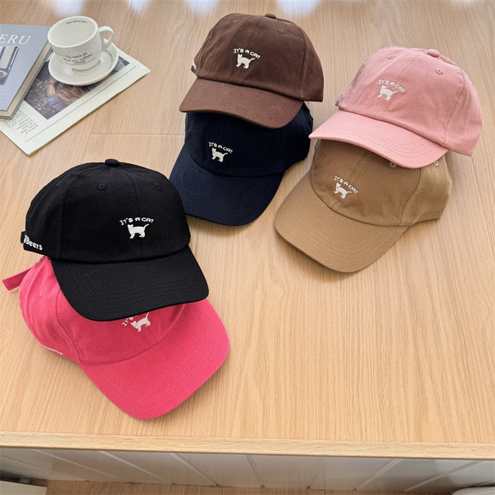 Women's Playful Cat-Embroidered Baseball Cap Kalsten