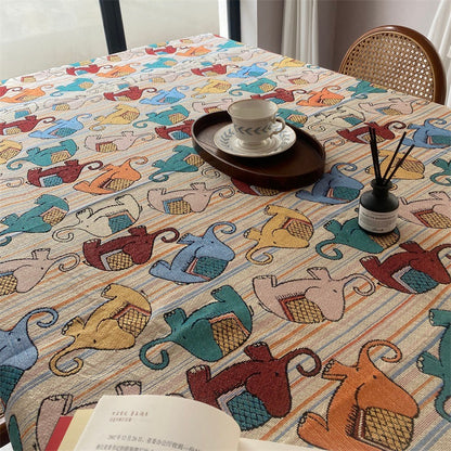 Decorative Animal-Themed Tablecloth