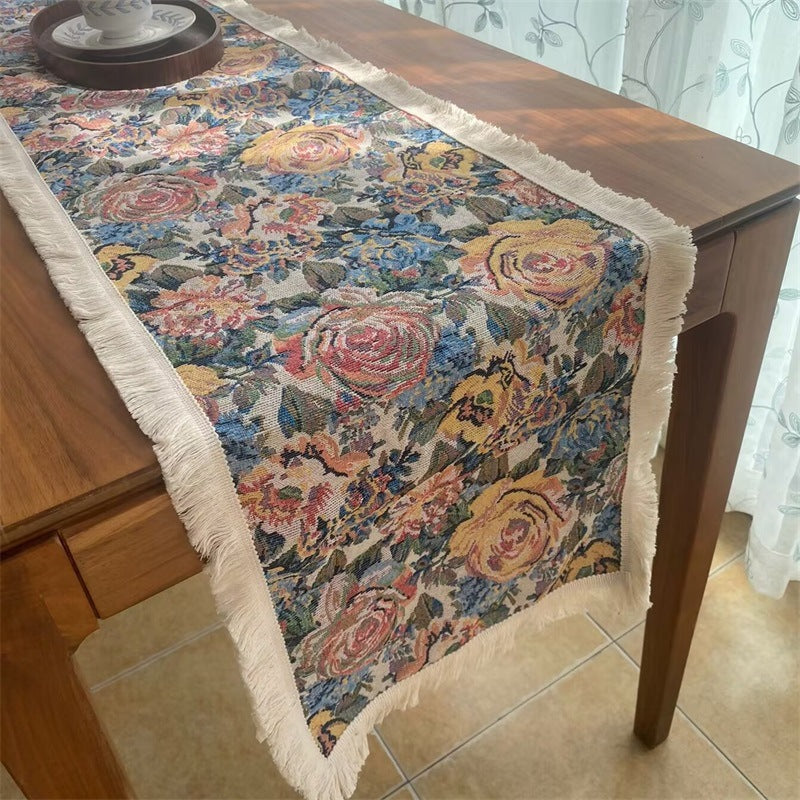 Decorative Bird Pattern Table Runner