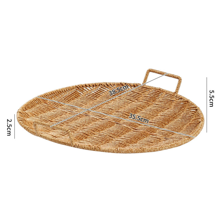 Handwoven Decorative Serving Basket Kalsten