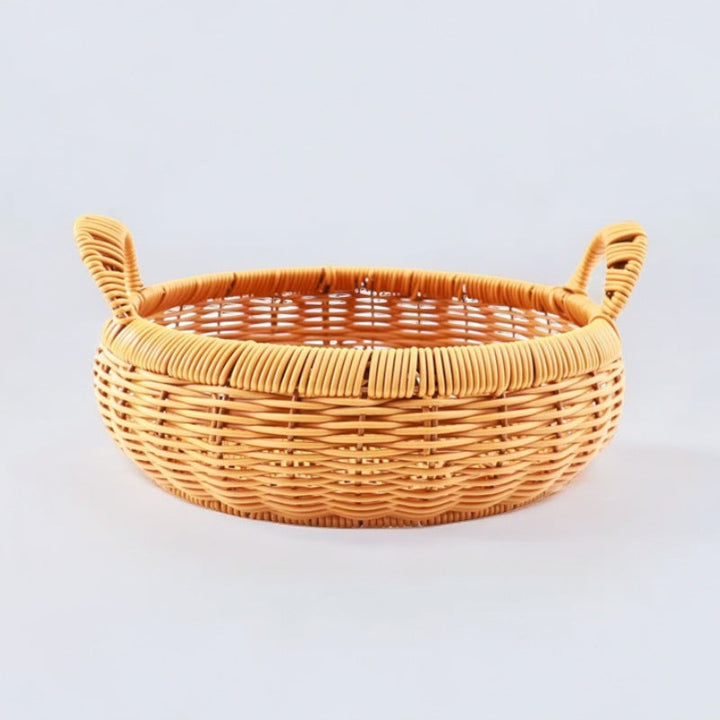 Women's storage basket with handle made of willow Kalsten