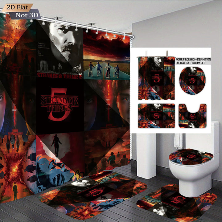 Stranger Things Adventure-Themed Digital Bathroom Set Kalsten