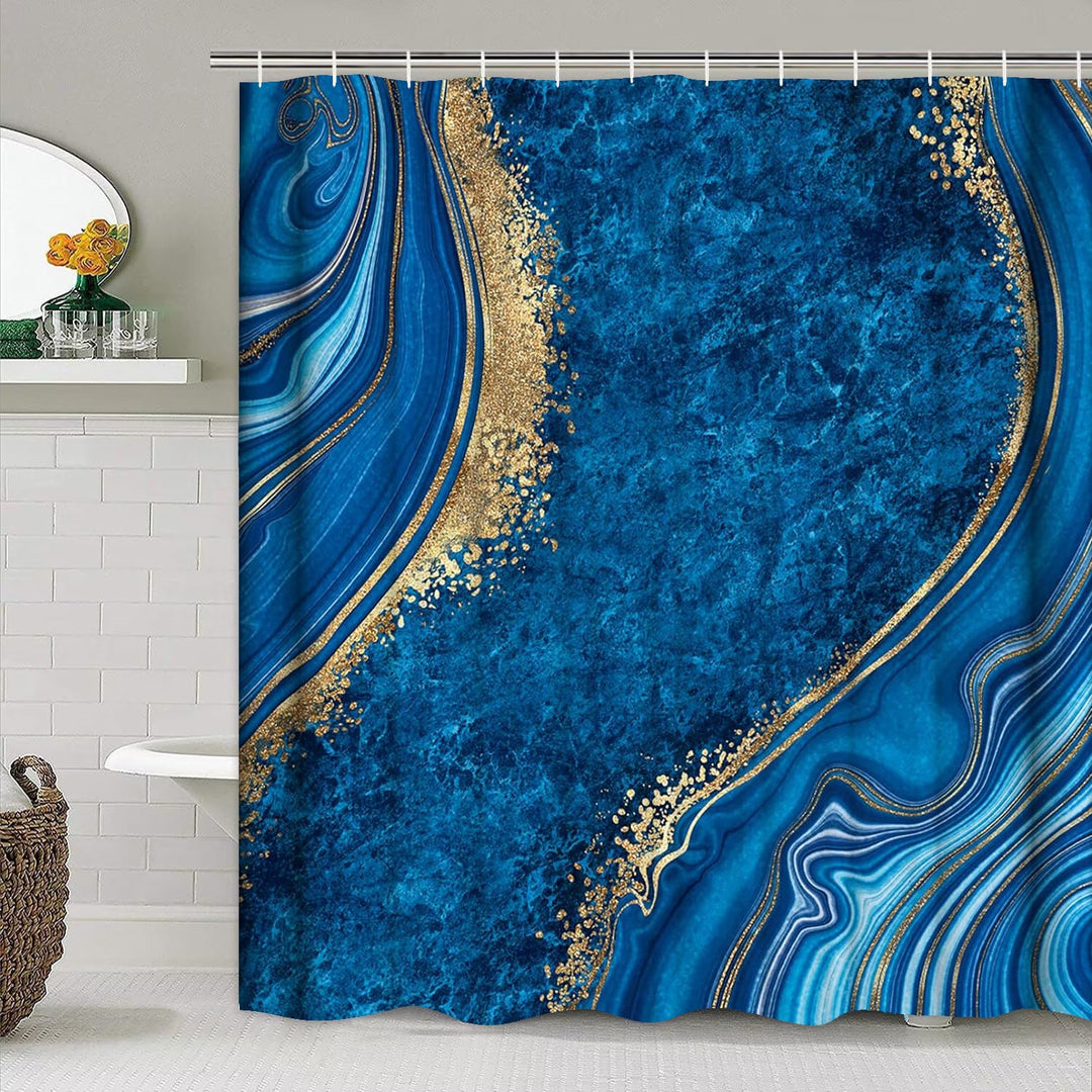 Artistic Marble Texture Shower Curtain Kalsten