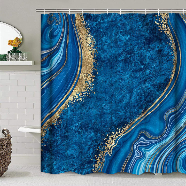 Artistic Marble Texture Shower Curtain Kalsten