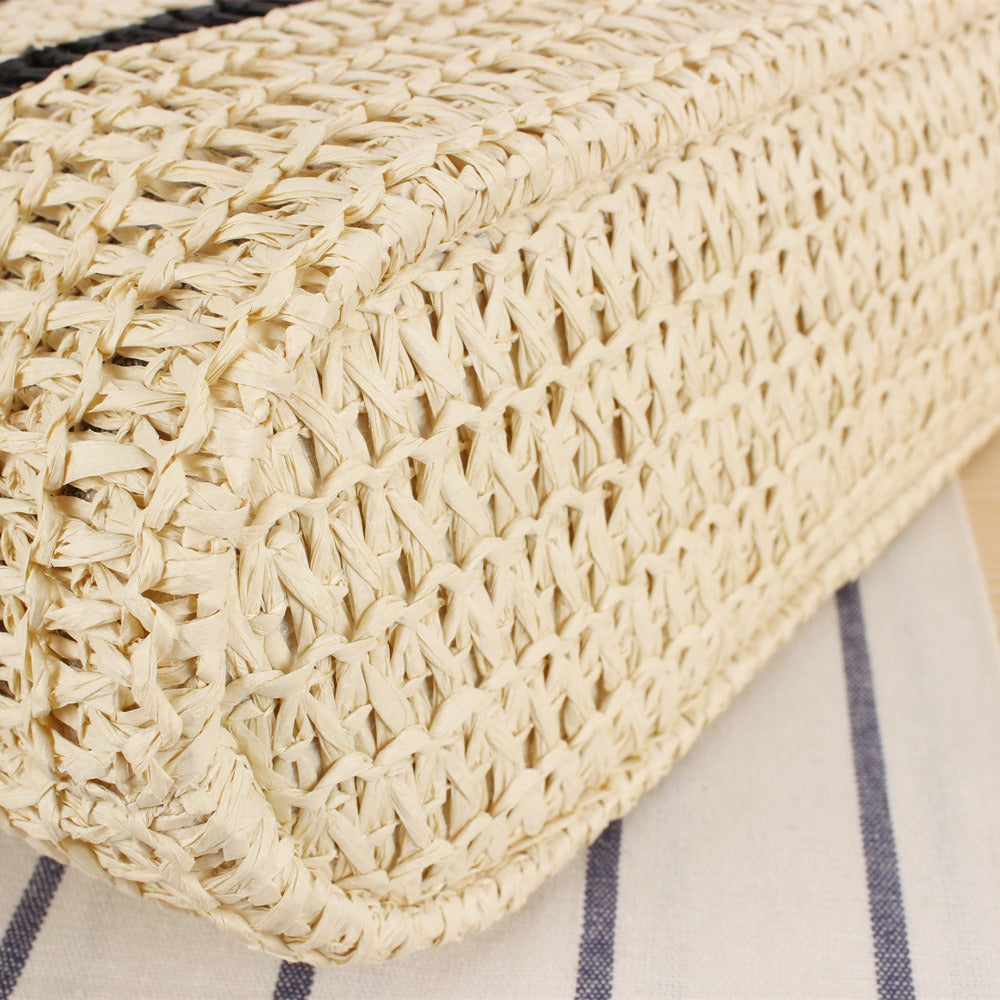 Elegant beach bag with modern stripes Kalsten