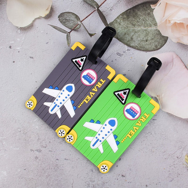 Fun Airplane-Themed Luggage Tag Kalsten