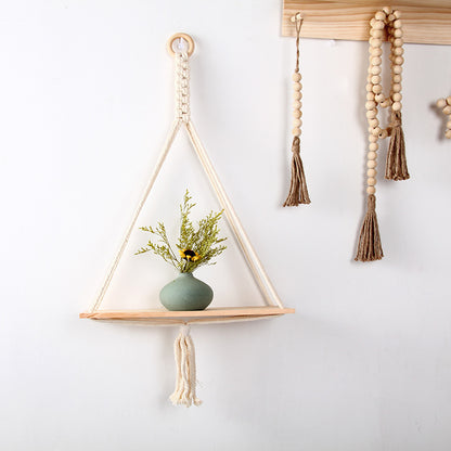 Macrame Triangle Floating Shelf Acalora